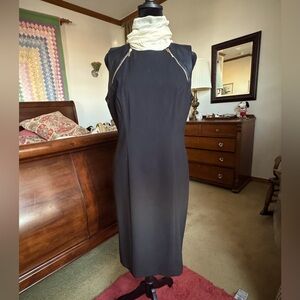 Calvin Klein  little black dress.  Sleeveless.